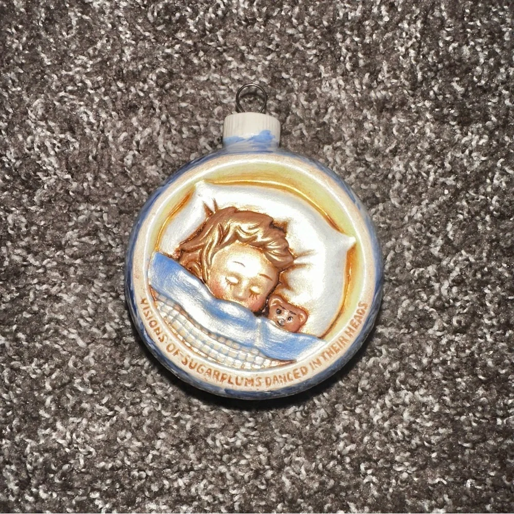 Vintage Duncan Ceramic Christmas Ornament 1986